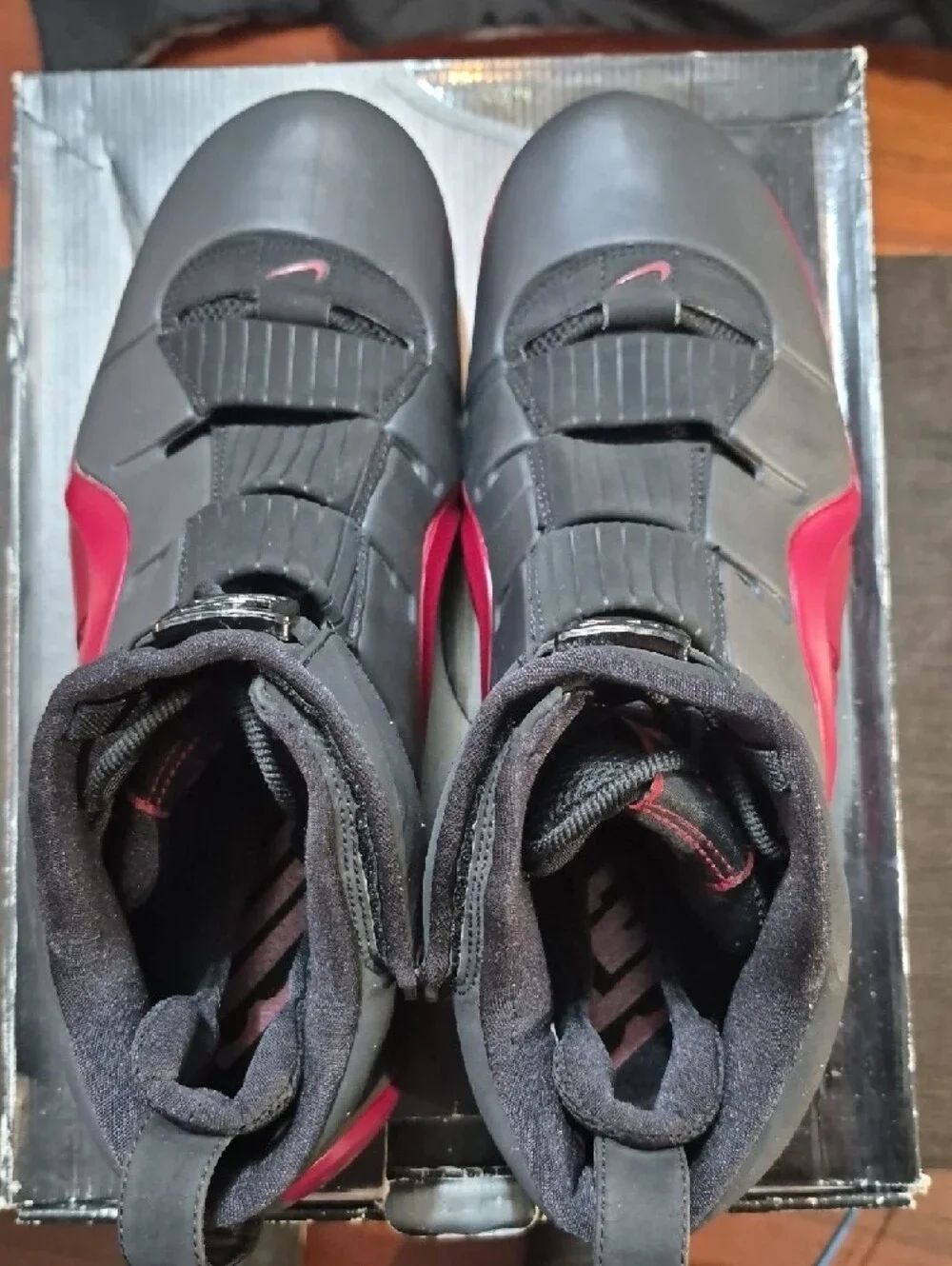 Nike Zoom LeBron 4 'Black Crimson' (2007) Mens 14 EUC W/OG BOX